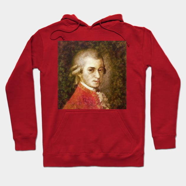 Wolfgang Amadeus Mozart Hoodie by Ryan Rad